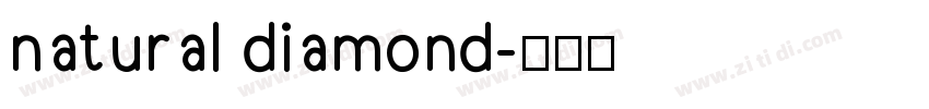 natural diamond字体转换